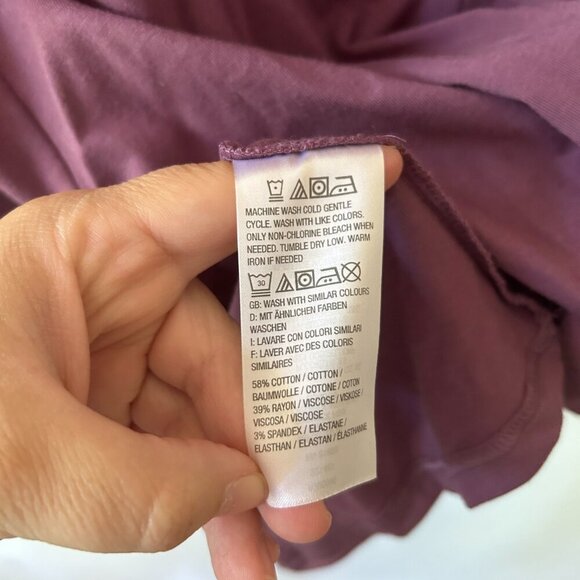 D&Co Swing Tank Womens Purple Sleeveless Top Relaxed - Picture 5 of 6